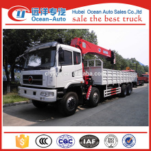 Venda quente 12ton caminhão novo do guindaste do chufeng 8x4 com flatbed para a venda